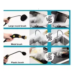 GENERICO - Limpiador Vapor Profesional Alta Presion 2500w Accesorio Color Negro Magicstore