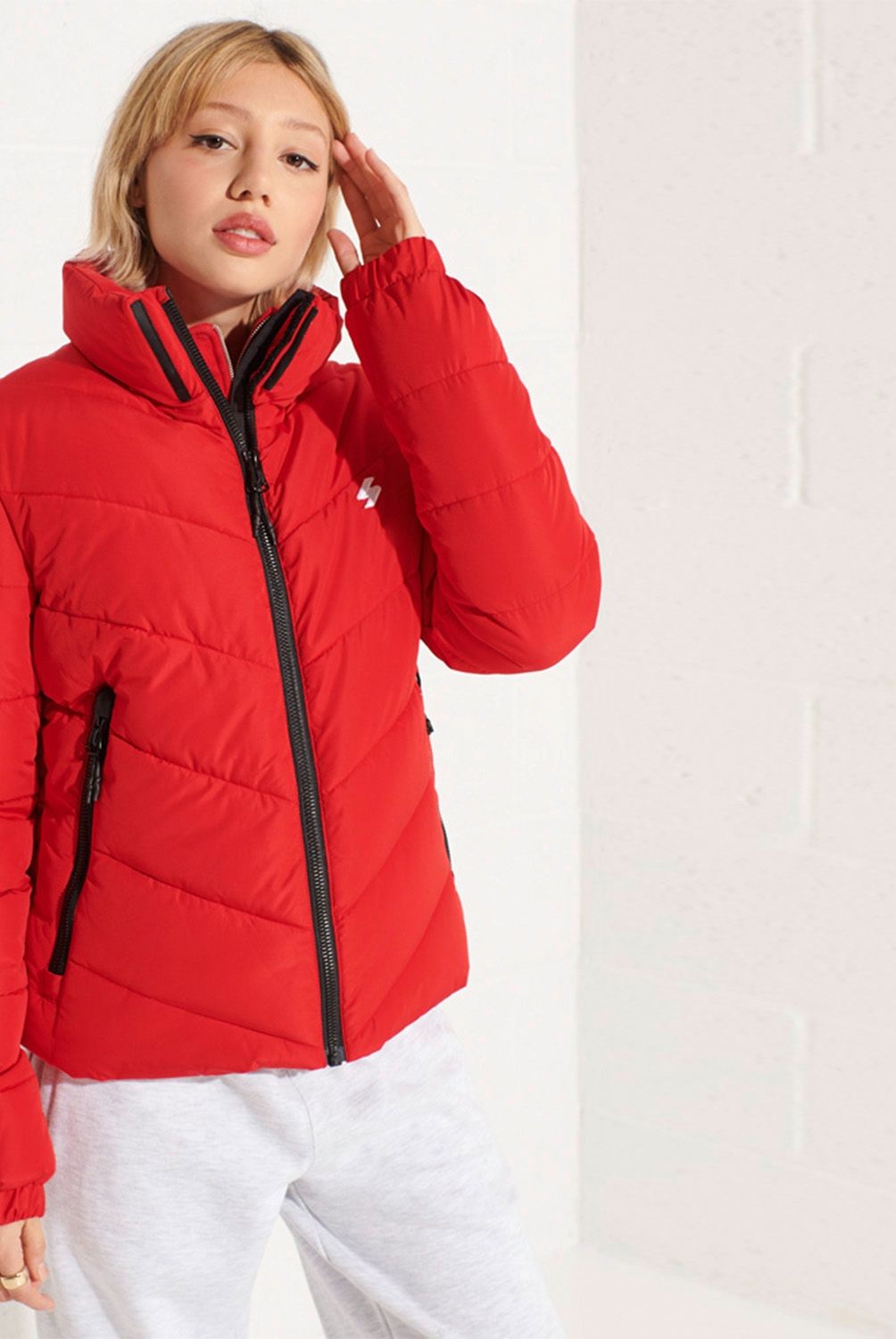 SUPERDRY - Chaqueta Acolchada Sin Capucha Sports Mujer