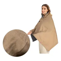 GENERICO - Manta Térmica USB para invierno tipo chal lavable de 3 niveles de calefacción