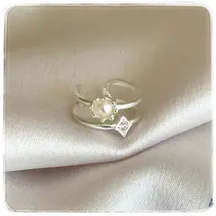 GENERICO - Ear cuff de perla Plata 925 mujer y niña