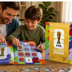 PANINI - Álbum FIFA World Cup 2026 Gold Official Sticker Collection + Pack de 5 Sobres Oficiales