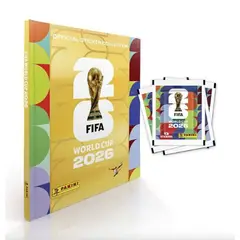 PANINI - Álbum FIFA World Cup 2026 Gold Official Sticker Collection + Pack de 50 Sobres Oficiales