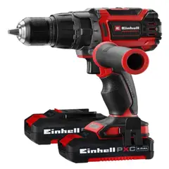 EINHELL - Taladro percutor inalambrico 18v 2x bateria 2.0ah 70 nm 13 mm