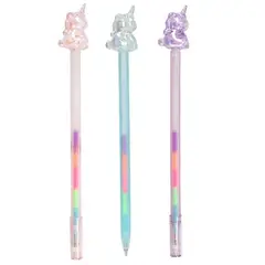DEPESCHE - Bolígrafo De Gel De 5 Colores Del Unicornio Ylvi