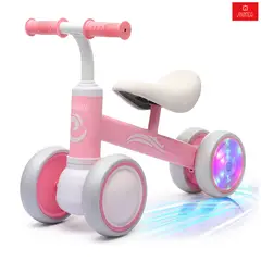 ANIKIDS - Andador Correpasillo De Equilibrio Infantil Con Ruedas Luminosas y Silenciosas Color Rosa