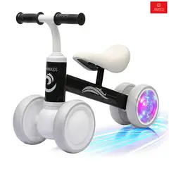 ANIKIDS - Andador Correpasillo De Equilibrio Infantil Con Ruedas Luminosas y Silenciosas Color Negro