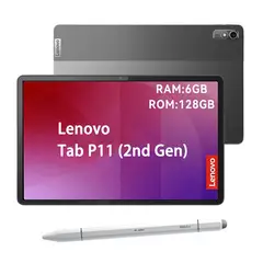 LENOVO - Tablet Tab P11 2nd Gen 6GB+128GB WiFi 11.5 Gris+ Lápiz