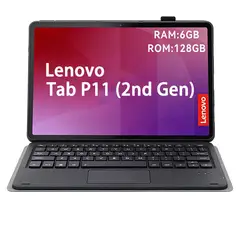 LENOVO - Tablet Tab P11 2nd Gen 6GB+128GB WiFi 11.5 Gris+ Teclado Negro