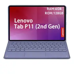 LENOVO - Tablet Tab P11 2nd Gen 6GB+128GB WiFi 11.5 Gris+ Teclado Púrpura