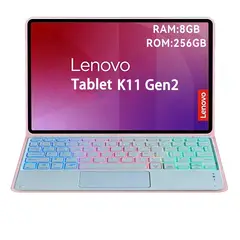 LENOVO - Tab P11 2nd Gen 8GB+256GB WiFi 11.5 Gris+ Teclado Rosa retroiluminado en color