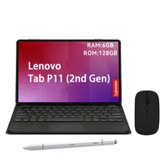 LENOVO - Tablet Tab P11 2nd Gen 6GB+128GB WiFi 11.5 Gris+ Teclado Negro+ Lápiz+Mouse