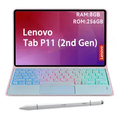 LENOVO - Tab P11 2nd Gen 8GB+256GB 11.5 Gris+ Teclado Rosa retroiluminado en color+Lápiz