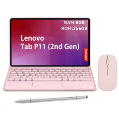 LENOVO - Tab P11 2nd Gen 8GB+256GB WiFi 11.5 Gris+ Teclado Rosa+ Lápiz+Mouse
