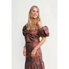 ANDRIZA ATELIER - Top Lirio Caf
