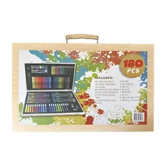 GENERICO - Set De Arte 180 Piezas Lapices Plumon Pinturas