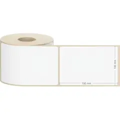 GENER - Rollo de etiquetas térmicas autoadhesivas 100x150 Mm 500 Unidades