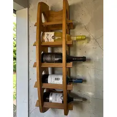 GENERICO - CAVA DE MADERA PARA 5 BOTELLAS