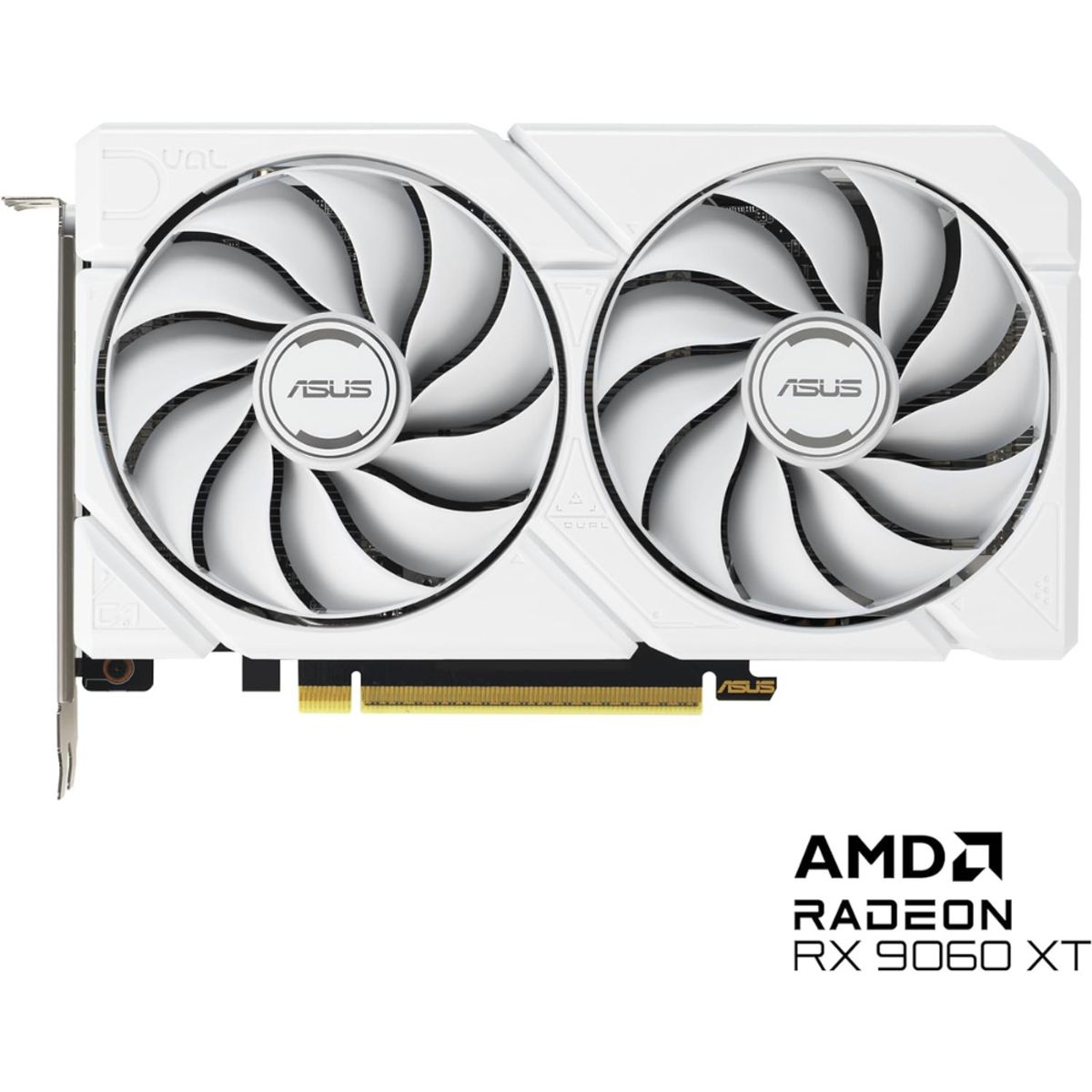 ASUS - Tarjeta de Vídeo ASUS Dual Radeon RX 9060 XT 16GB GDDR6 White Edition