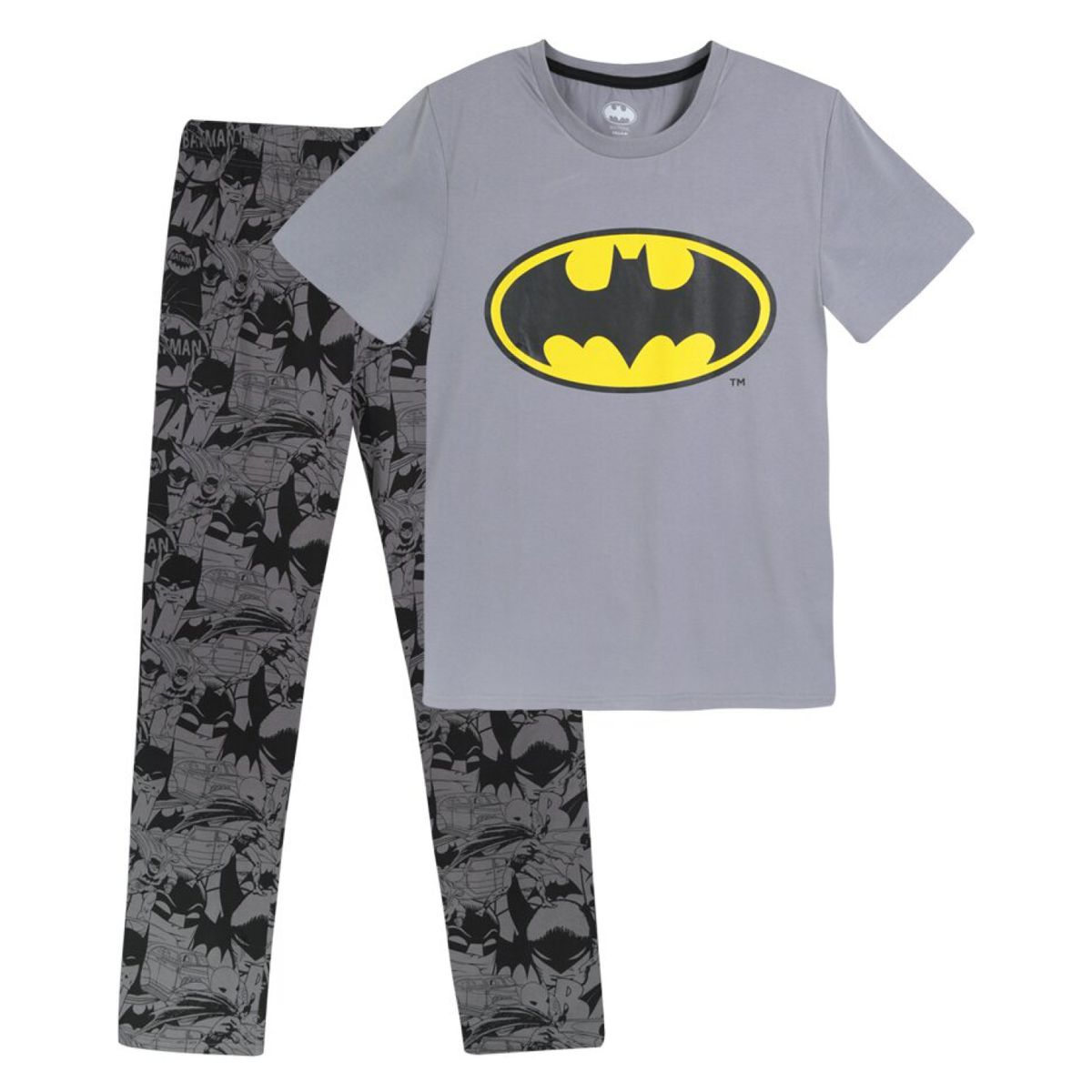 DC COMICS - Pijama Hombre Batman Gris Dc Comics