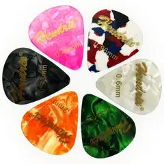 HENDRIX - Uñetas Set De 06 Piezas Para Todo Tipo De Guitarras