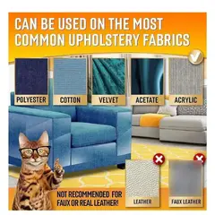 GENERICO - Protector Muebles 10 Cintas Antiarañazos Gatos Sofa Sillón
