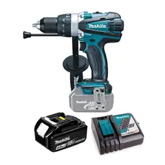 MAKITA - Taladro Atornillador Percutor 18v Inalámbrico Dhp458 4Ah