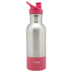 KEEP - Botella Metalica 600ml Rosado