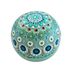CREA TALLER - Esfera decorativa de cerámica, pintada a mano 9cm
