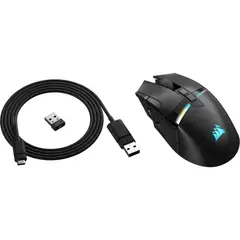 CORSAIR - Mouse Gamer - Darkstar Wireless RGB MMO - 15 botones