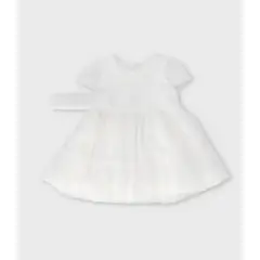 LIMONADA - Vestido recién nacida con puntos crudo