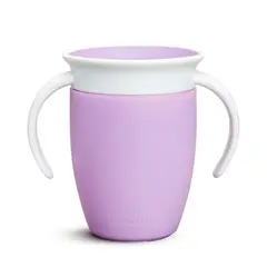 MUNCHKIN - Vaso Antiderrame Miracle 360° Con Asas 207ml - Morado