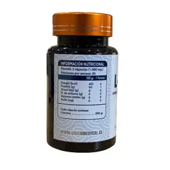 GREEN MEDICAL - L-Leucina 60 Cápsulas - Aminoácido Esencial BCAA - Suplemento Deportivo Natural