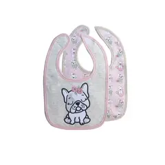 PUMUCKI - Set de dos Baberos impermeables Gris