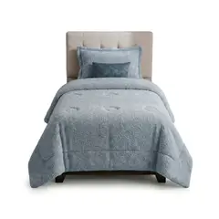 GUIZA - Plumón Cobertor Chiporro Premium Doble Textura Invierno 1 Plaza