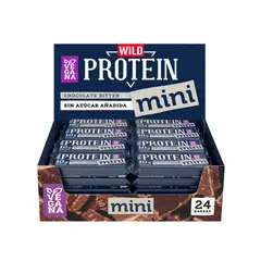 GENERICO - Mini Barras Wild Protein Vegana Chocolate Bitter 24unidades