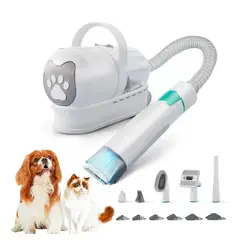 ESHOPANGIE - Kit Cortapelo Aspiradora Perros Gatos Aseo Mascotas 2 En 1