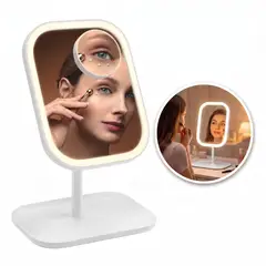 IRM - Espejo Luz Led Para Maquillaje Recargable 3 Tonos De Luz