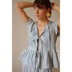 CASA PAMPA - Blusa Cala Azul