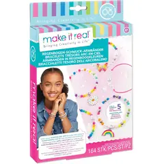 MAKE IT REAL - Set Para Armar Pulseras Rainbow Treasure Niñas