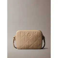 CALVIN KLEIN - Cartera Camera Acolchada Beige