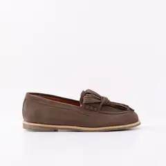 GIANI DAFIRENZE - Mocasin Cuero Mujer Flora Taupe
