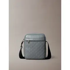 CALVIN KLEIN - Bolso Reporter con Monograma Gris