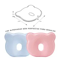 GENERICO - Almohada Para Bebé Cojín Anti-plagiocefalia Rosa