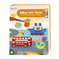 GENERICO - Juego Didáctico Set Piezas Magnético de Vehículos