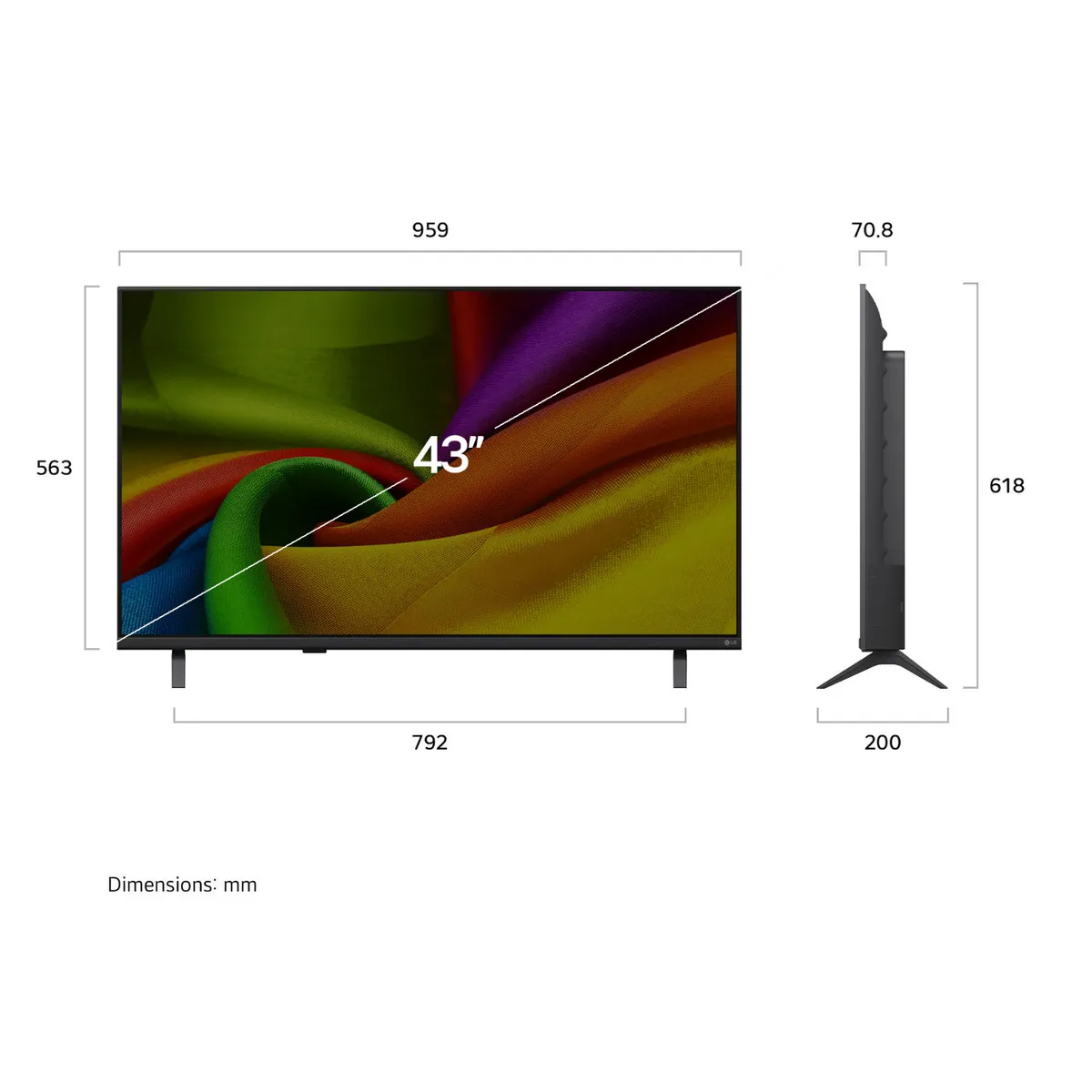 LG - Smart TV 43 LG NANO 4K UHD AI NU85 2026 + Magic Remote