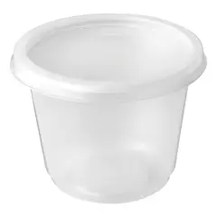 GENERICO - Envase plástico 8 oz con tapa apto microondas 25u