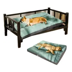 GENERICO - Cama Premium Ortopédica Xxl Con Soporte En L Para Mascotas