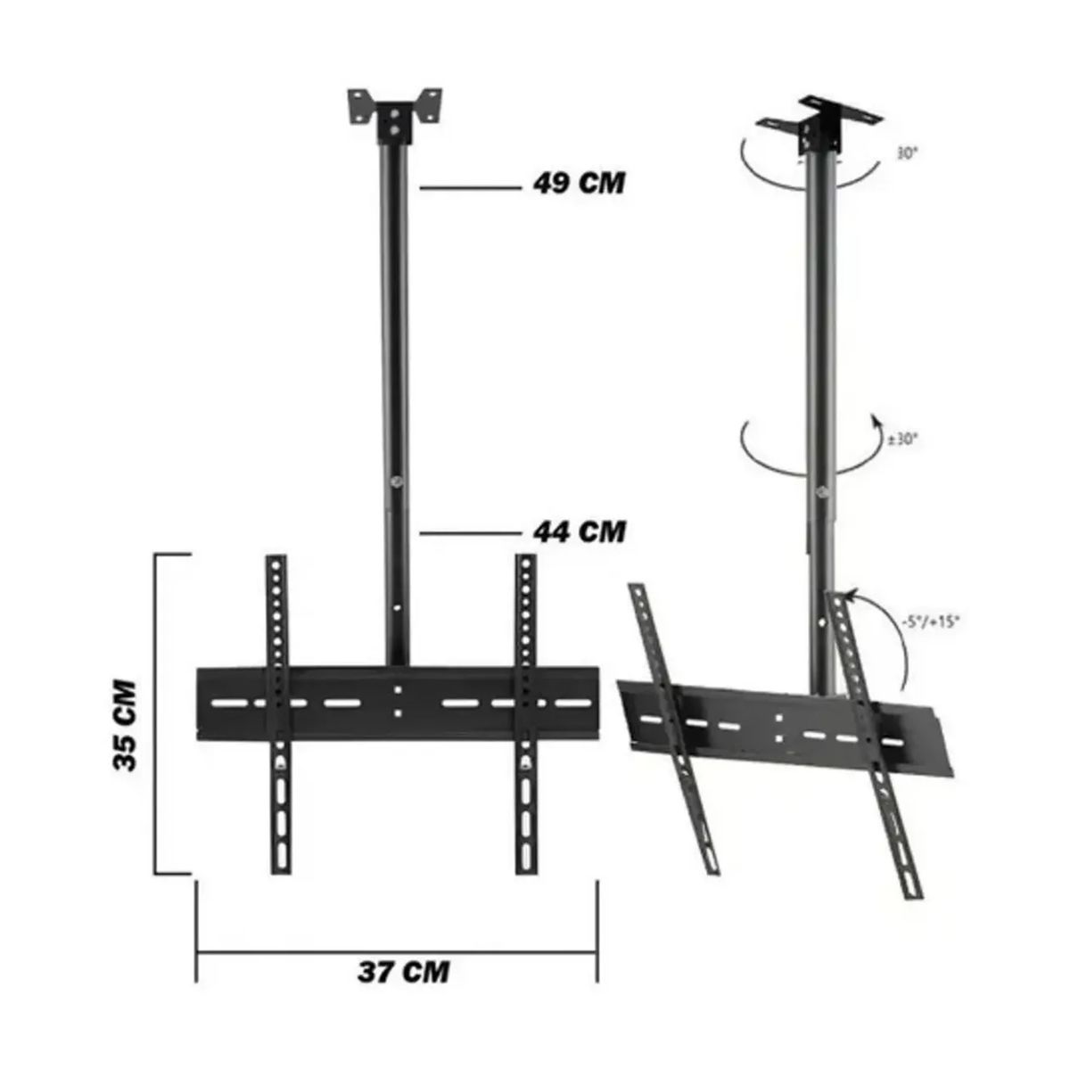 GENERICO - Base Soporte Tv 807A Techo Lcd Plasma Led Da 20 A 55 Pulgadas