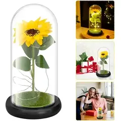 GENERICO - Girasol Eterno Lampara Cúpula Bella Y La Bestia Decoracion
