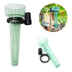 GENERICO - Pack 1 Pluviómetros Plásticos Grandes De Jardín 40mm